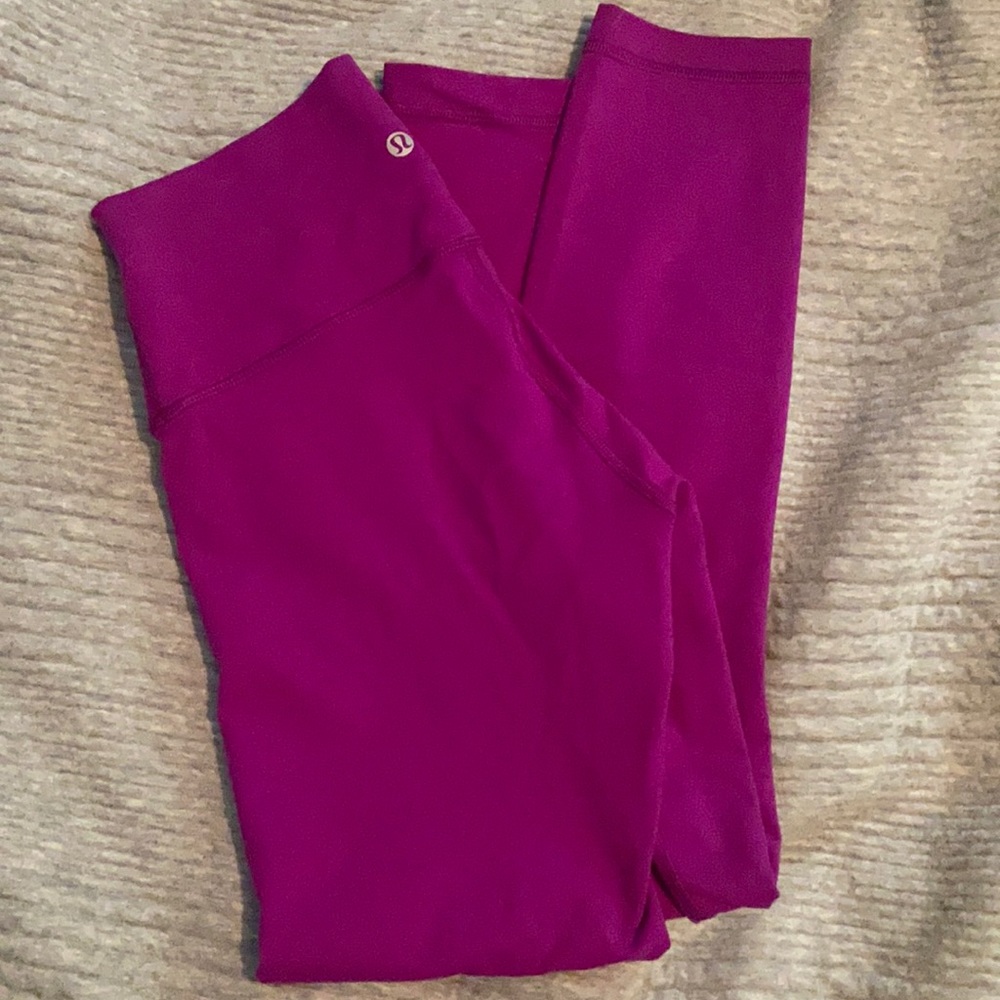 Purple size 6 lululemon pants.